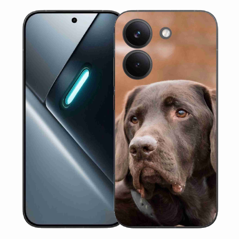 Gélový kryt mmCase na Xiaomi Poco X8 Pro - hnedý labrador