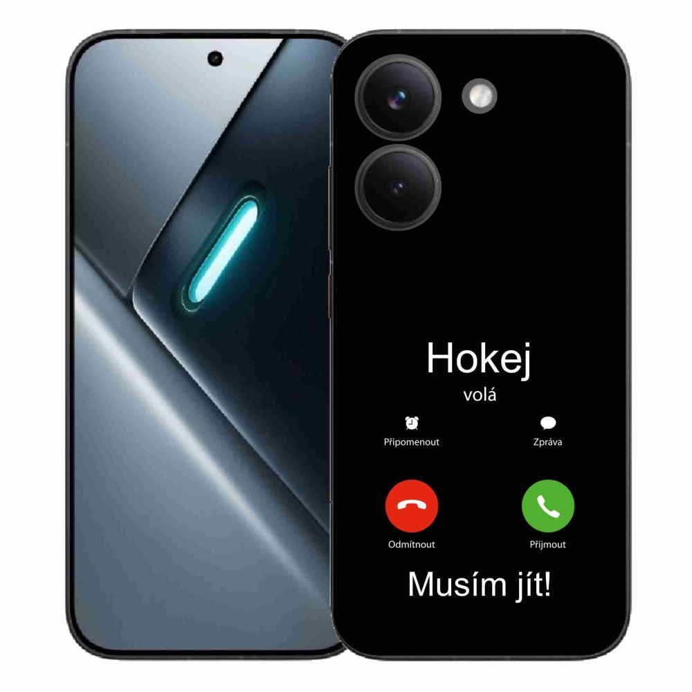 Gélový kryt mmCase na Xiaomi Poco X8 Pro - hokej volá čierne pozadie