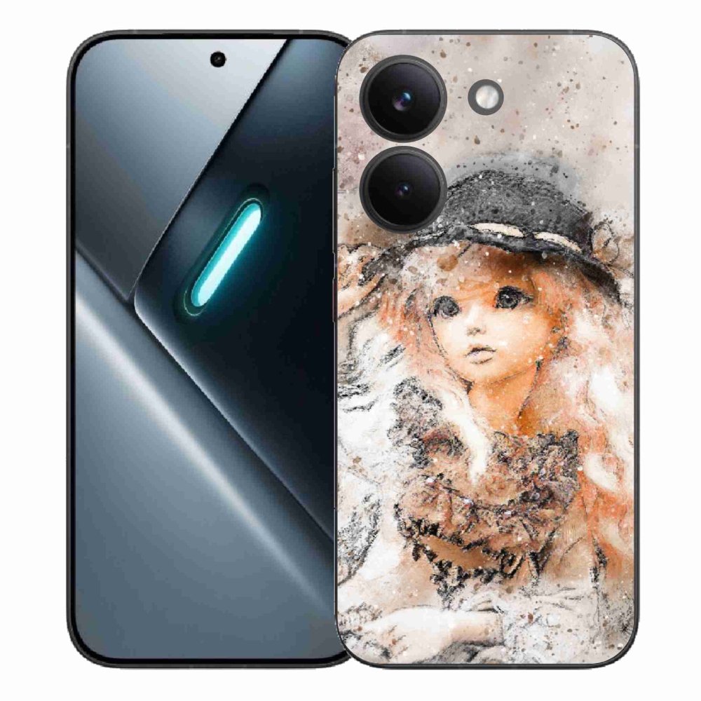 Gélový kryt mmCase na Xiaomi Poco X8 Pro - dievčatko s klobúkom