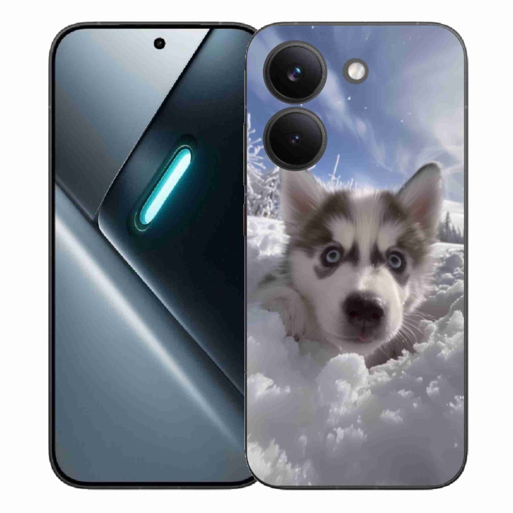 Gélový kryt mmCase na Xiaomi Poco X8 Pro - husky v snehu