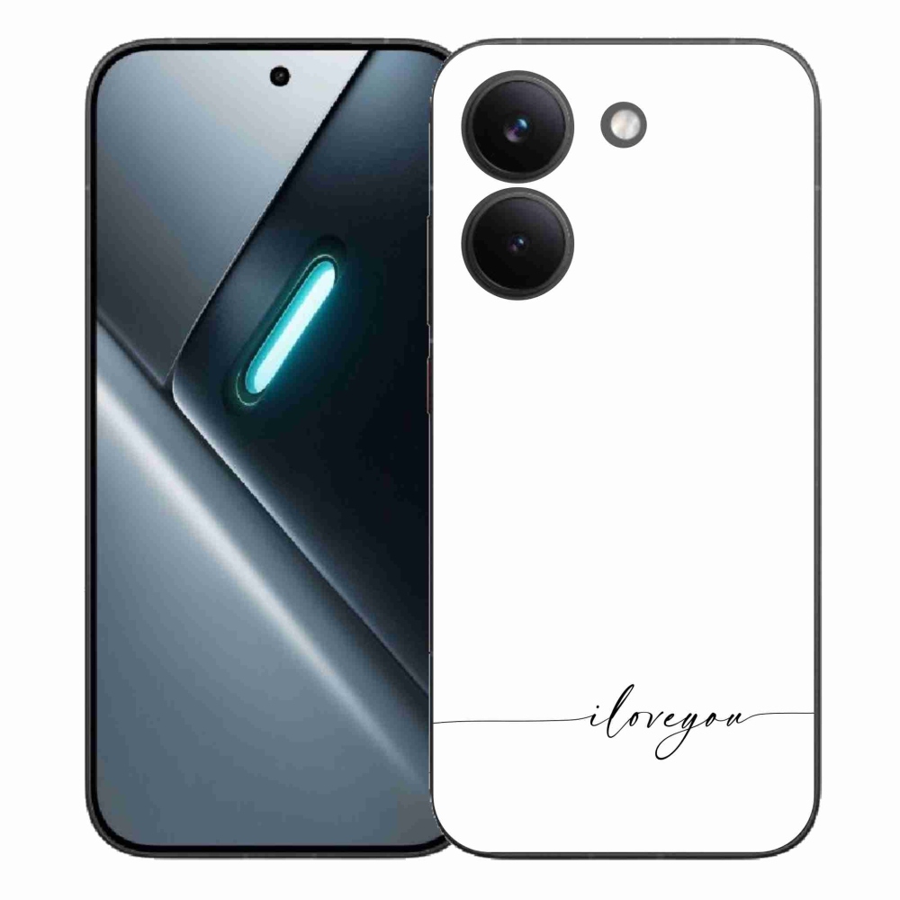 Gélový kryt mmCase na Xiaomi Poco X8 Pro - I love you biele pozadie