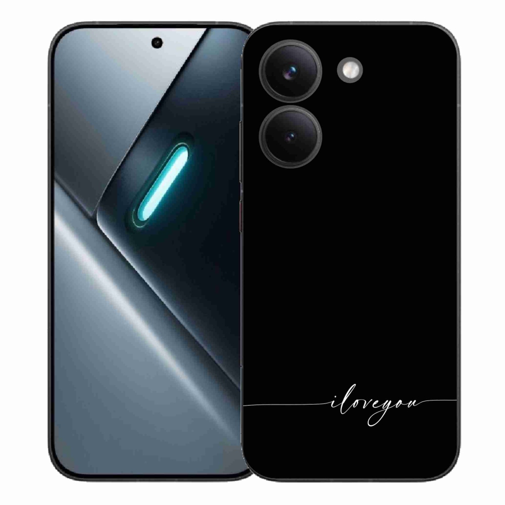 Gélový kryt mmCase na Xiaomi Poco X8 Pro - I love you čierne pozadie