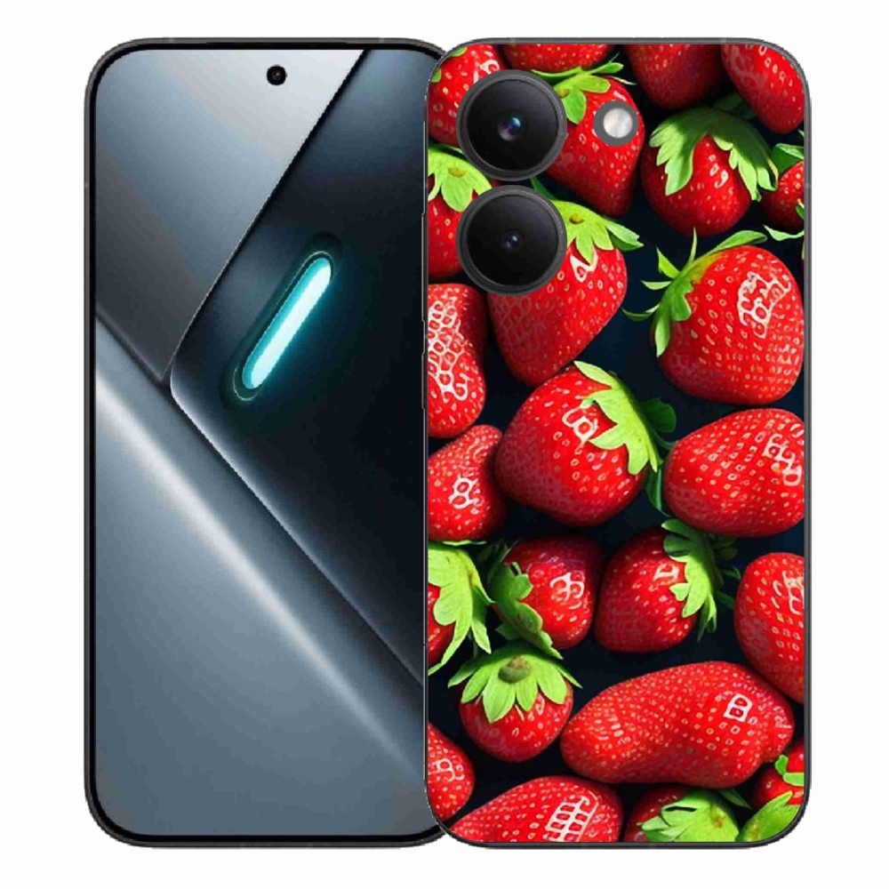 Gélový kryt mmCase na Xiaomi Poco X8 Pro - jahody