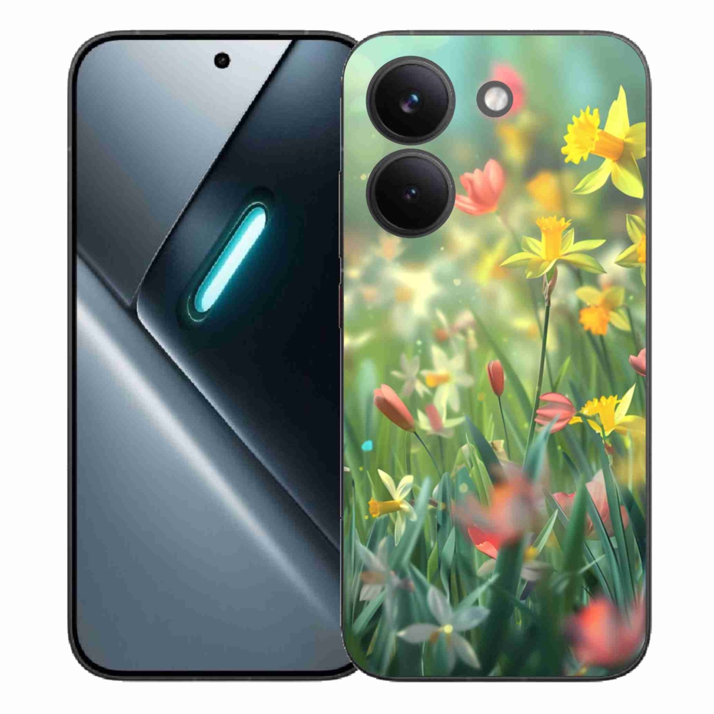 Gélový kryt mmCase na Xiaomi Poco X8 Pro - jarné kvety