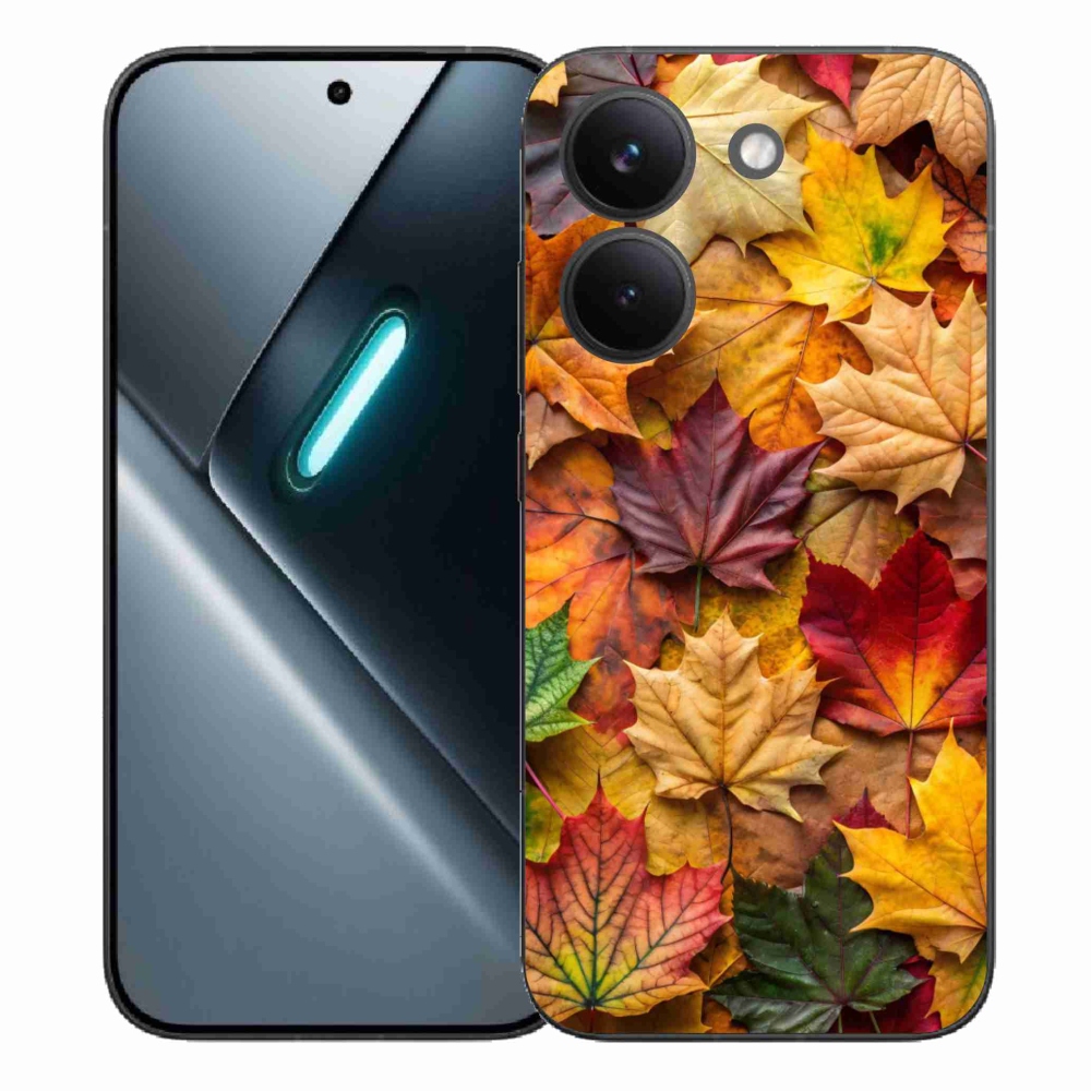 Gélový kryt mmCase na Xiaomi Poco X8 Pro - javorové listy 2