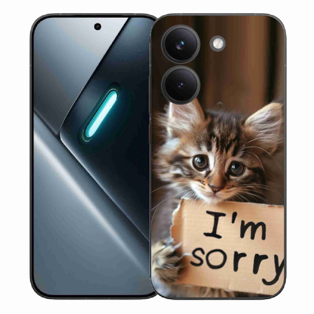 Gélový kryt mmCase na Xiaomi Poco X8 Pro - mačacie ospravedlnenie