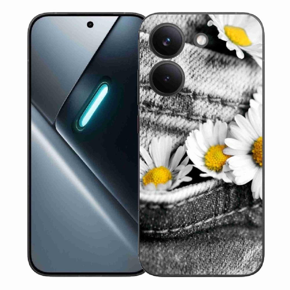 Gélový kryt mmCase na Xiaomi Poco X8 Pro - margaréty