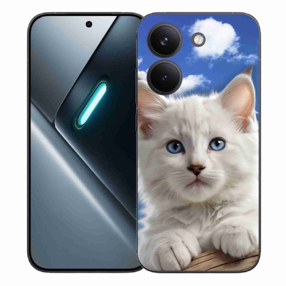Gélový kryt mmCase na Xiaomi Poco X8 Pro - mačiatko a oblaky
