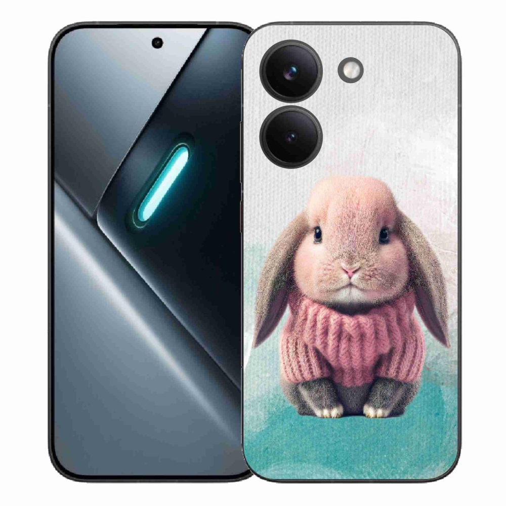 Gélový kryt mmCase na Xiaomi Poco X8 Pro - zajačik vo svetri