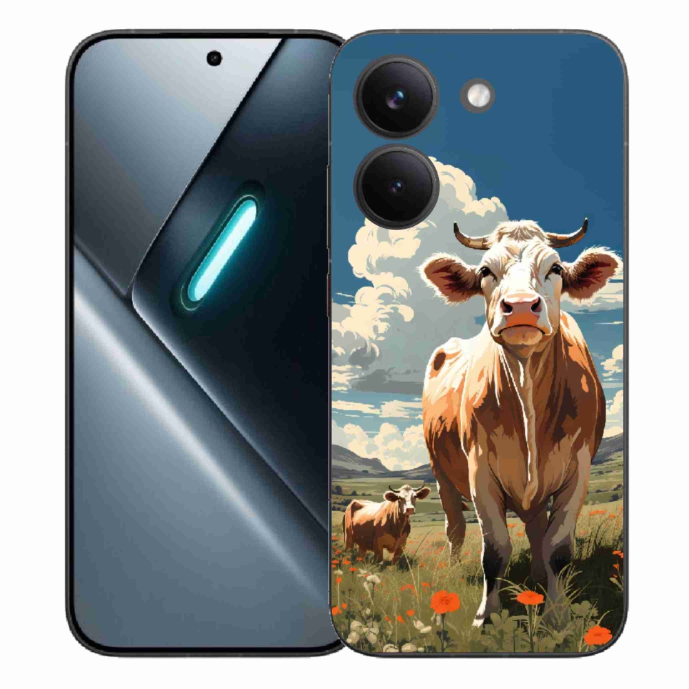 Gélový kryt mmCase na Xiaomi Poco X8 Pro - kravy na lúke