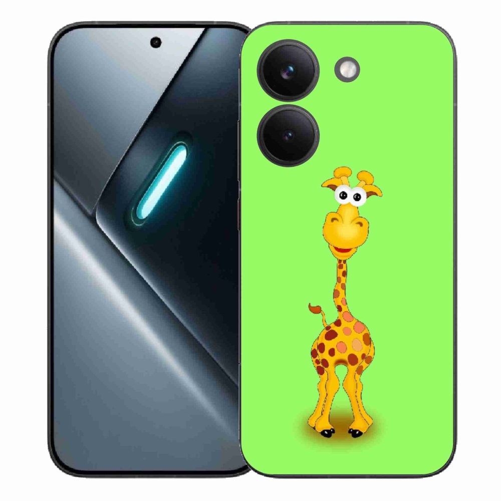 Gélový kryt mmCase na Xiaomi Poco X8 Pro - kreslená žirafa