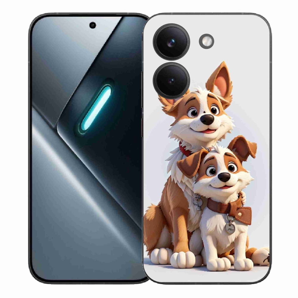 Gélový kryt mmCase na Xiaomi Poco X8 Pro - kreslenie psy