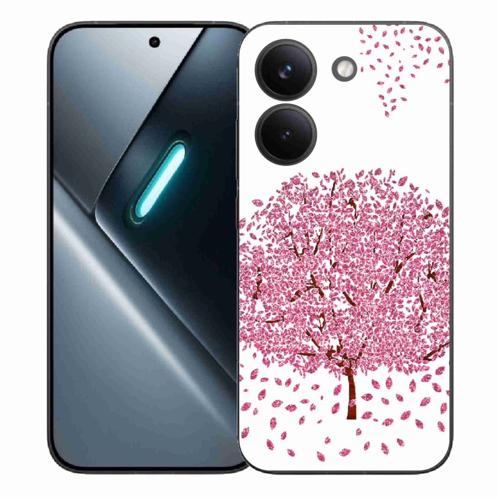 Gélový kryt mmCase na Xiaomi Poco X8 Pro - kreslený strom s listami