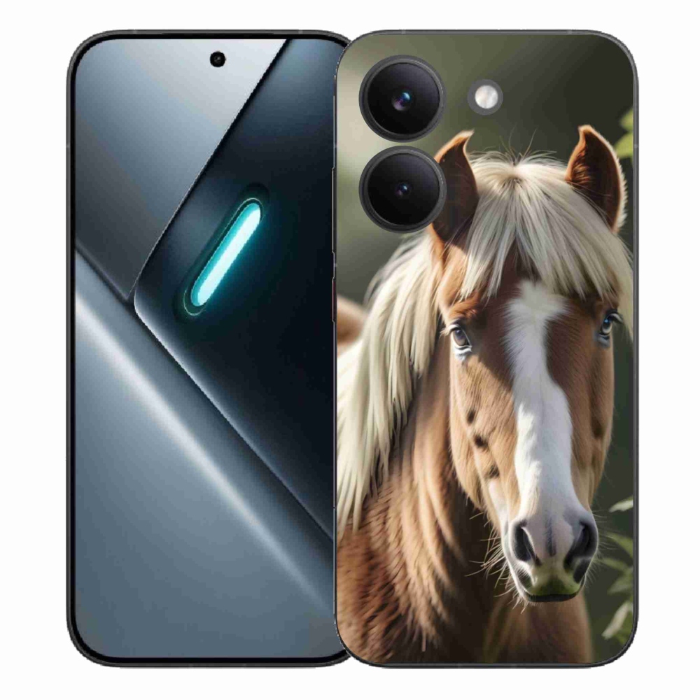Gélový kryt mmCase na Xiaomi Poco X8 Pro - kôň so svetlou hrivou
