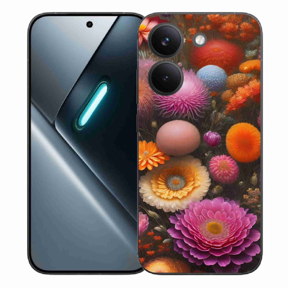 Gélový kryt mmCase na Xiaomi Poco X8 Pro - kvetinová kompozícia