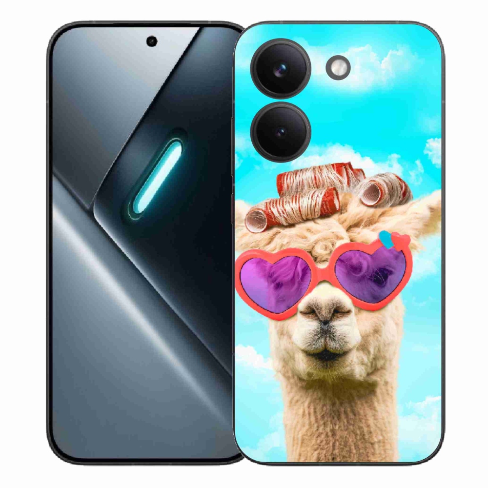 Gélový kryt mmCase na Xiaomi Poco X8 Pro - lama s okuliarmi