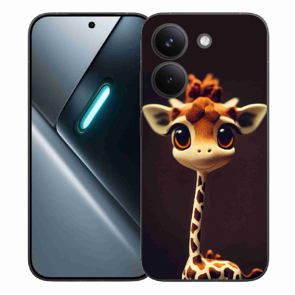 Gélový kryt mmCase na Xiaomi Poco X8 Pro - malá žirafa