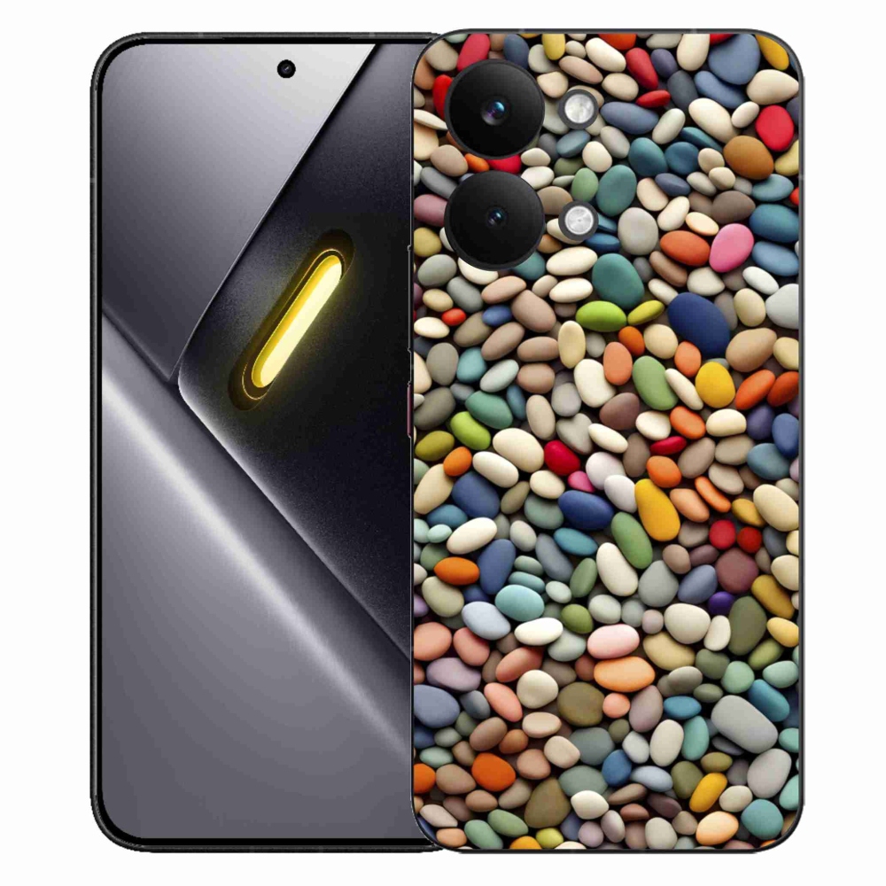 Gélový kryt mmCase na Xiaomi Poco X8 Pro Max - farebné kamienky 2