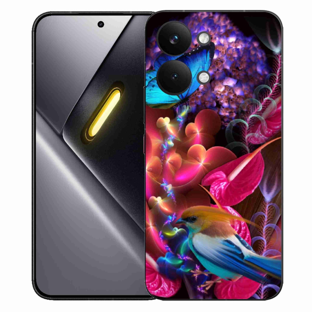 Gélový kryt mmCase na Xiaomi Poco X8 Pro Max - farebné kvety