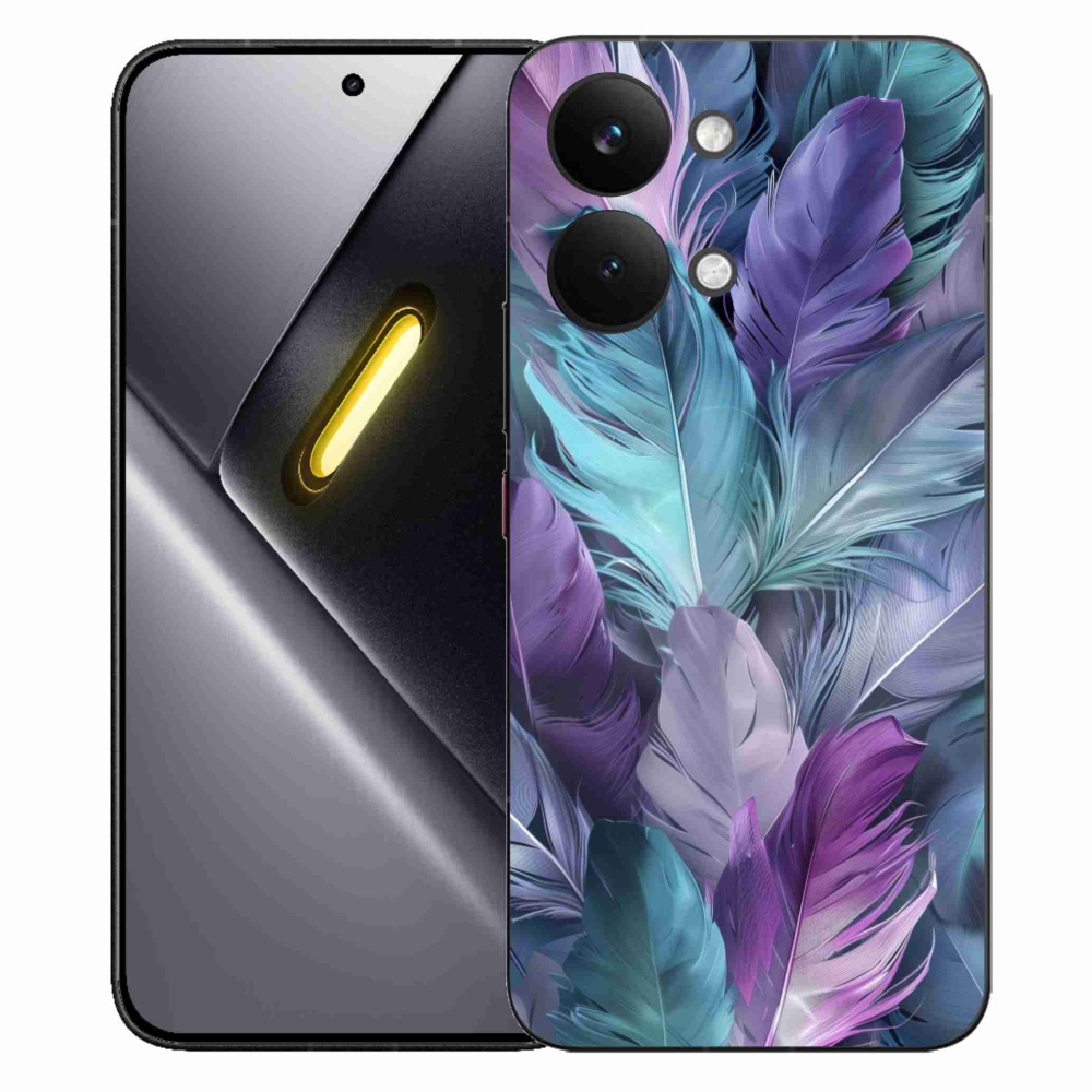 Gélový kryt mmCase na Xiaomi Poco X8 Pro Max - farebné perie 2