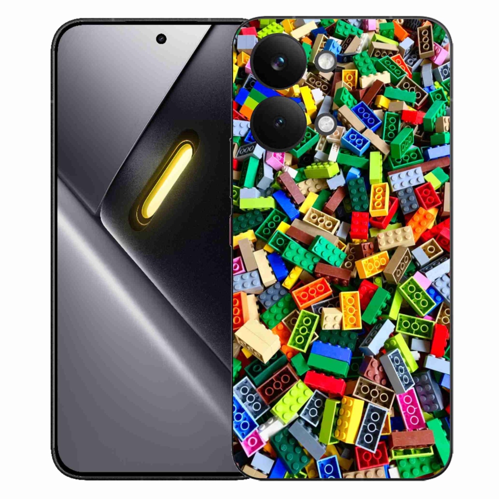 Gélový kryt mmCase na Xiaomi Poco X8 Pro Max - farebné stavebné kocky