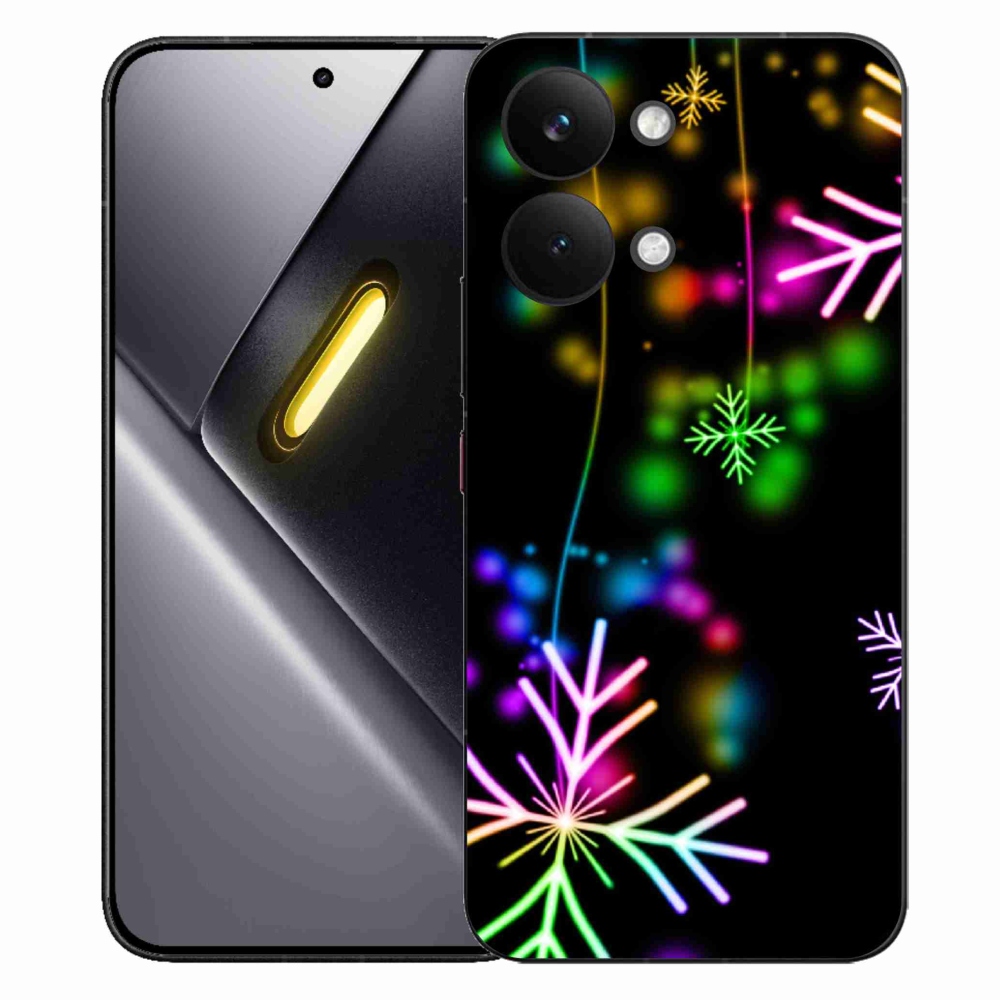 Gélový kryt mmCase na Xiaomi Poco X8 Pro Max - farebné vločky