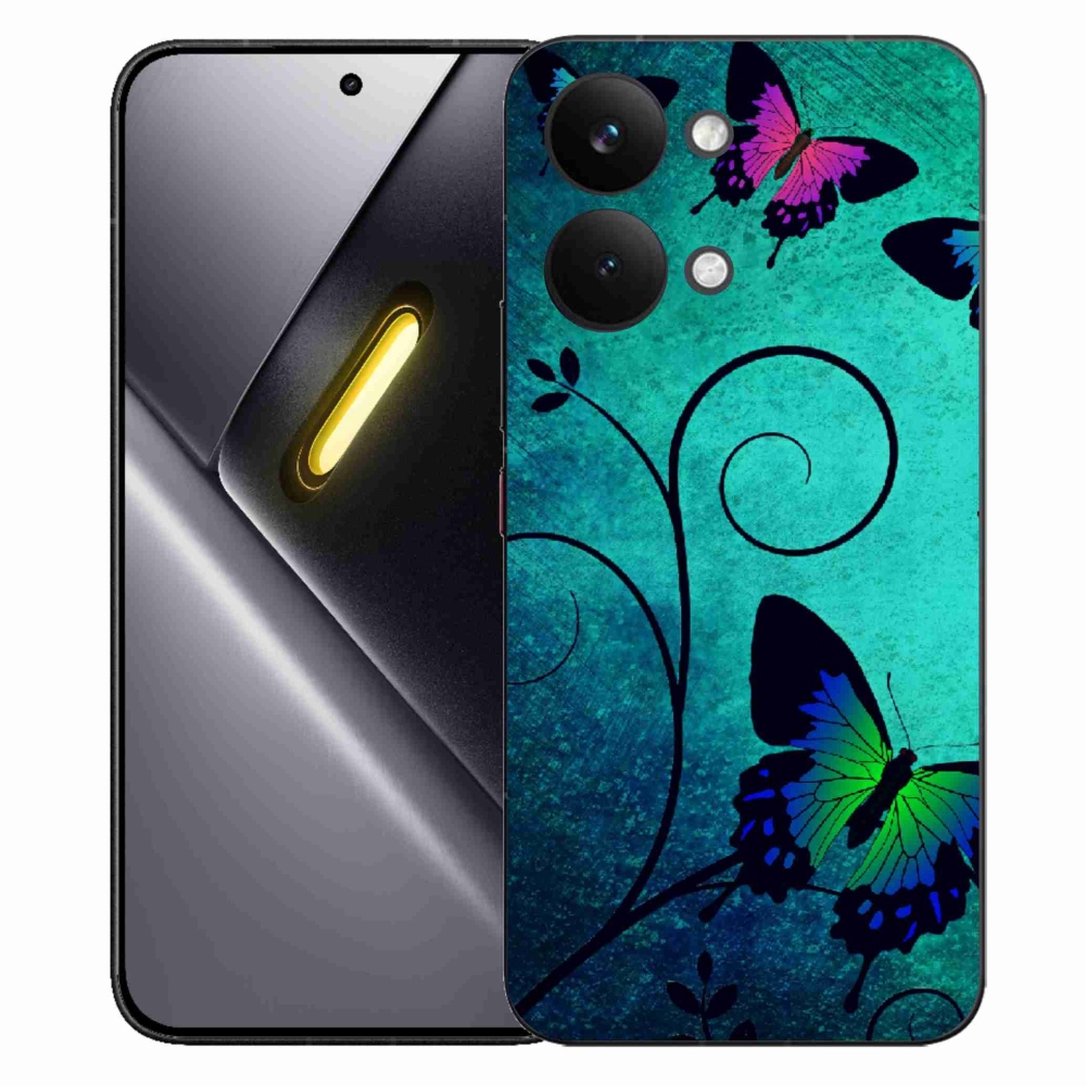 Gélový kryt mmCase na Xiaomi Poco X8 Pro Max - farební motýle