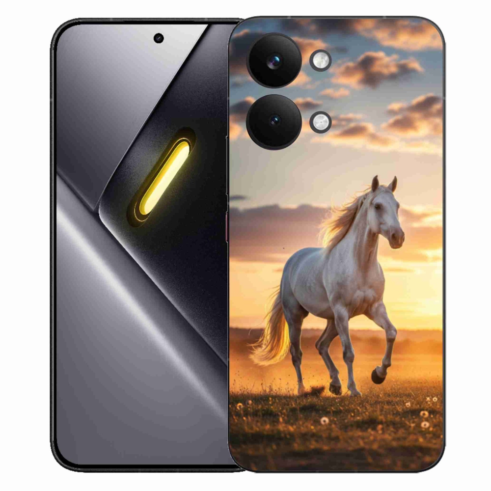 Gélový kryt mmCase na Xiaomi Poco X8 Pro Max - bežiaci biely kôň 2