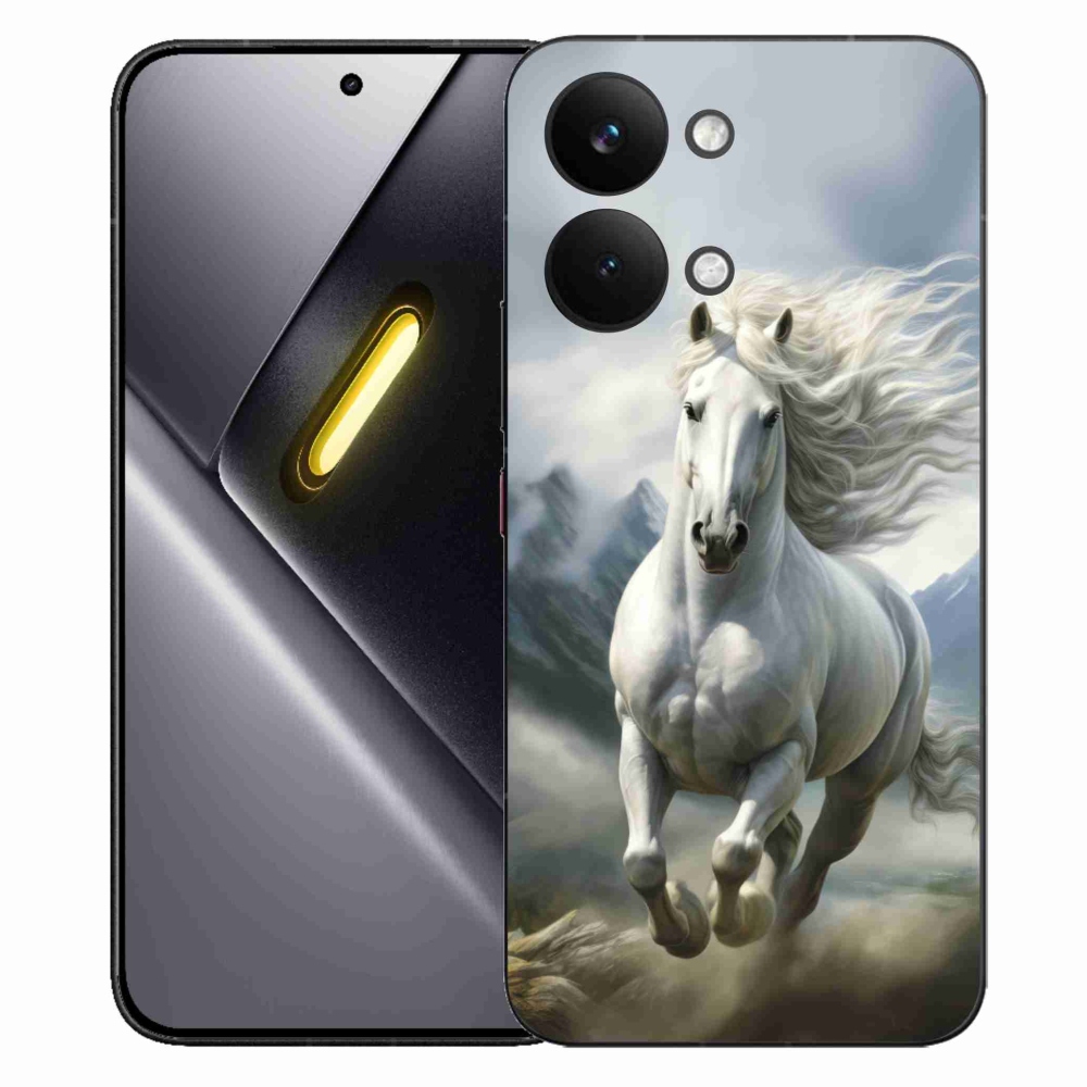 Gélový kryt mmCase na Xiaomi Poco X8 Pro Max - bežiaci biely kôň 3