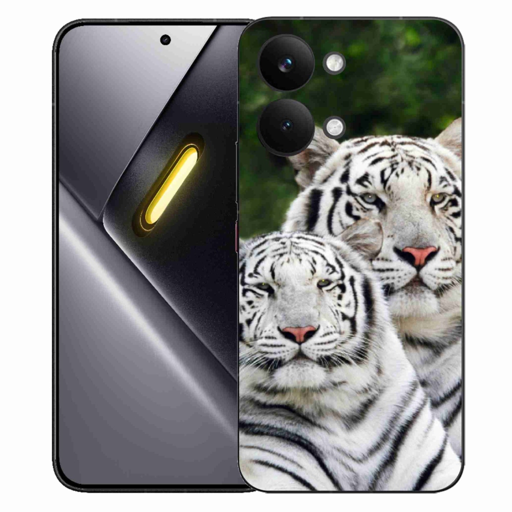 Gélový kryt mmCase na Xiaomi Poco X8 Pro Max - bieli tigre