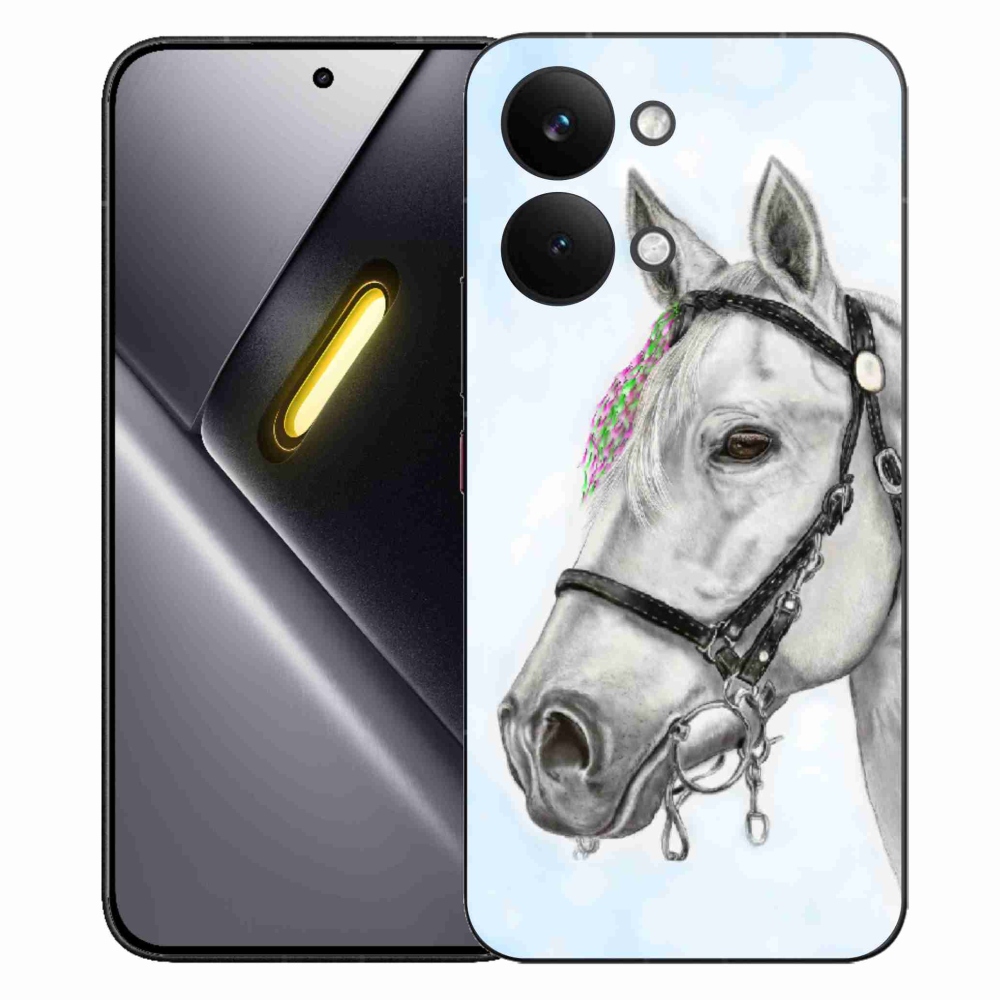 Gélový kryt mmCase na Xiaomi Poco X8 Pro Max - biely kôň 1