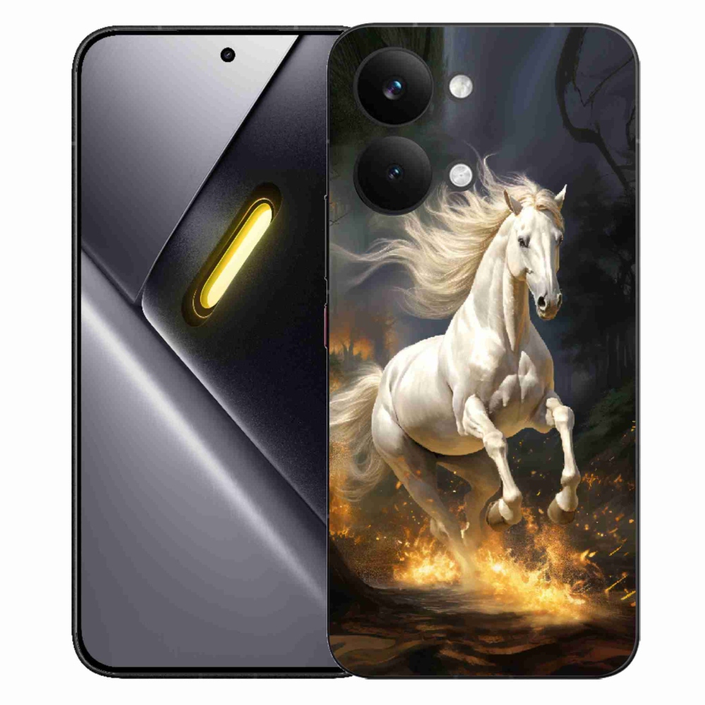 Gélový kryt mmCase na Xiaomi Poco X8 Pro Max - biely kôň 2