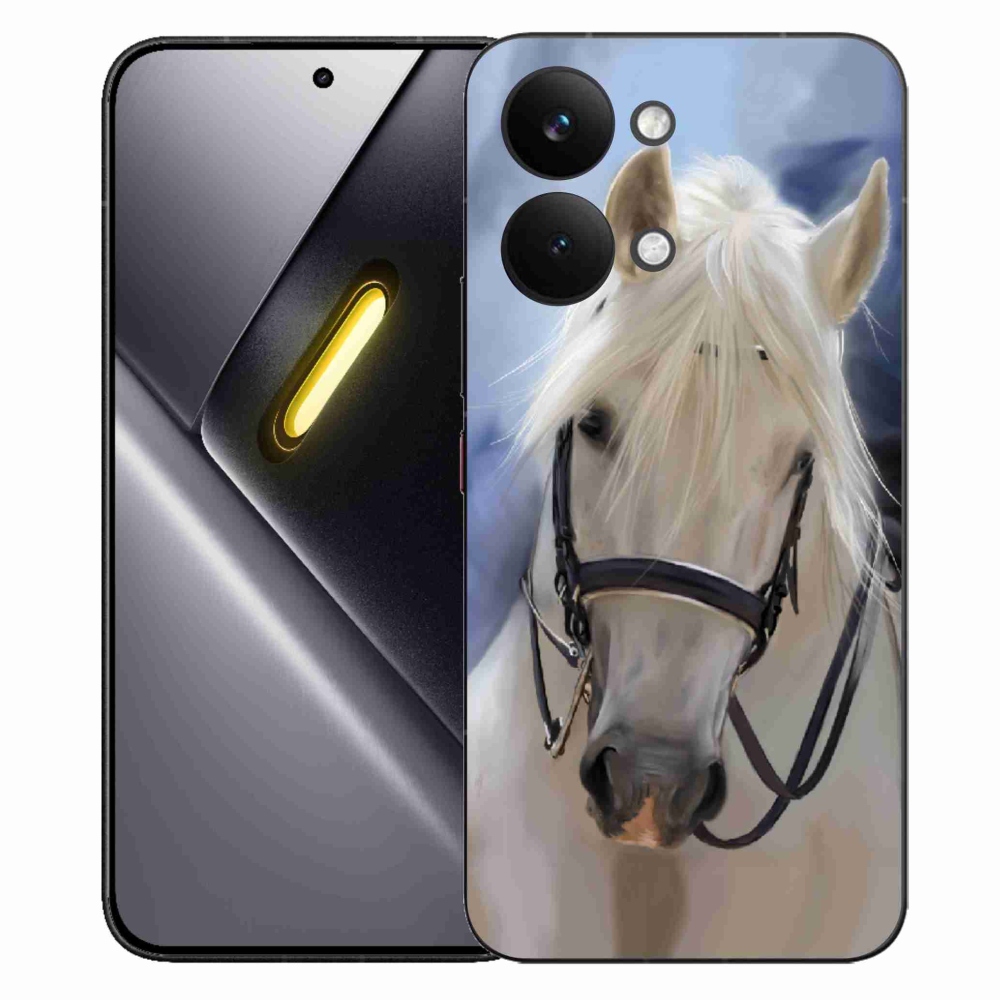 Gélový kryt mmCase na Xiaomi Poco X8 Pro Max - biely kôň