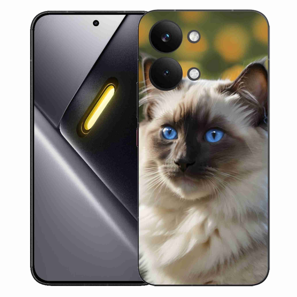 Gélový kryt mmCase na Xiaomi Poco X8 Pro Max - biely ragdoll
