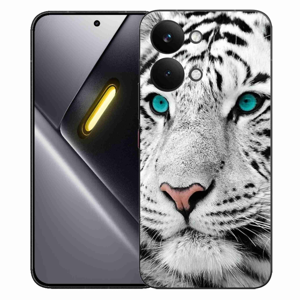 Gélový kryt mmCase na Xiaomi Poco X8 Pro Max - biely tiger