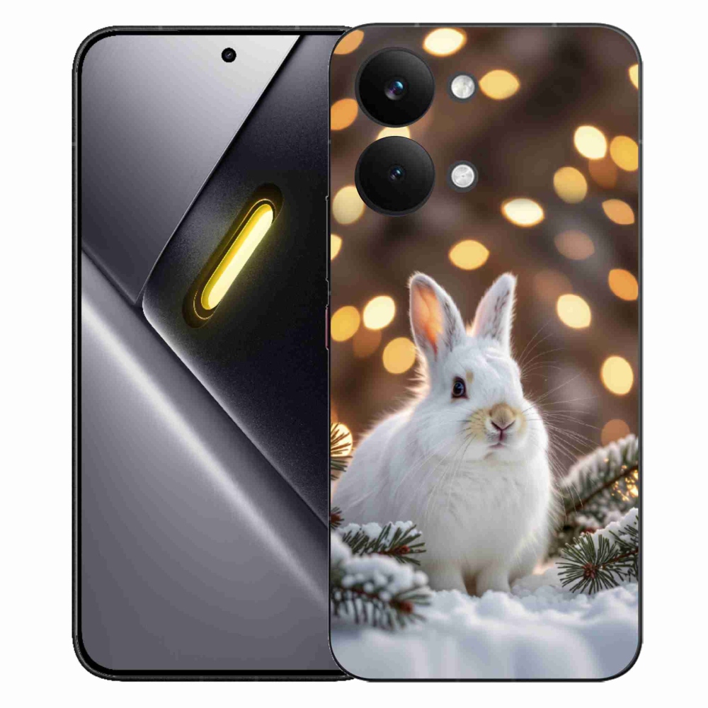 Gélový kryt mmCase na Xiaomi Poco X8 Pro Max - biely zajac