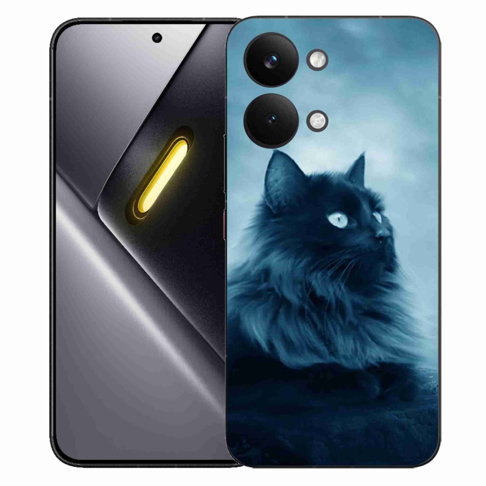Gélový kryt mmCase na Xiaomi Poco X8 Pro Max - čierna mačka 1