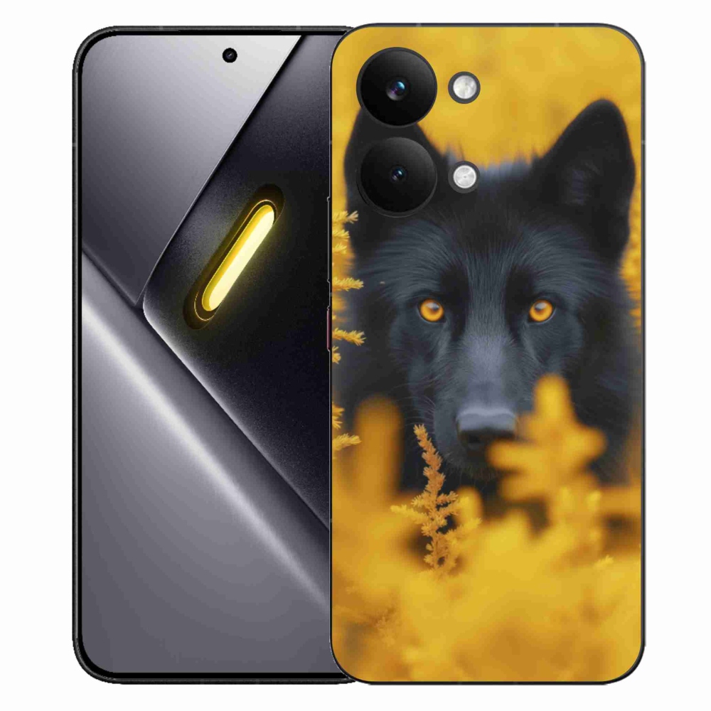 Gélový kryt mmCase na Xiaomi Poco X8 Pro Max - čierny vlk 2