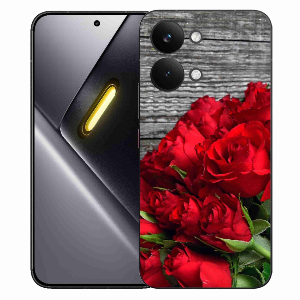 Gélový kryt mmCase na Xiaomi Poco X8 Pro Max - červené ruže