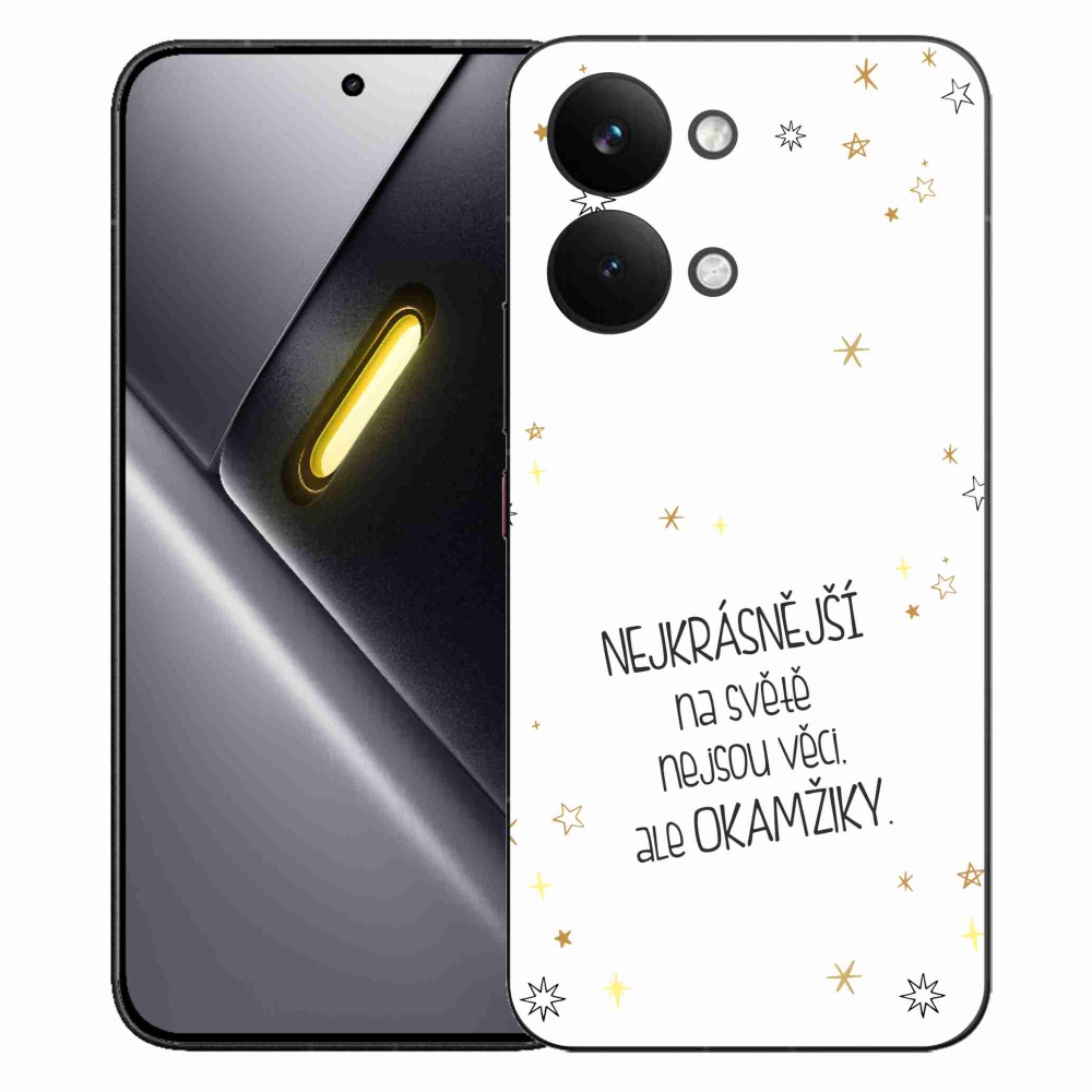 Gélový kryt mmCase na Xiaomi Poco X8 Pro Max - citát 4 biele pozadie