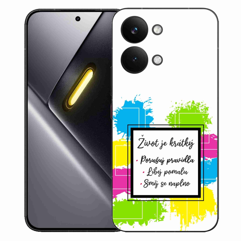 Gélový kryt mmCase na Xiaomi Poco X8 Pro Max - citát 5 biele pozadie