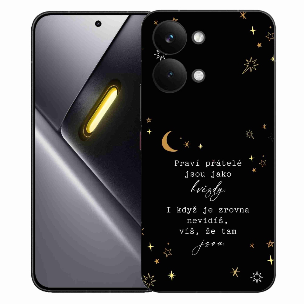 Gélový kryt mmCase na Xiaomi Poco X8 Pro Max - citát 6 čierne pozadie