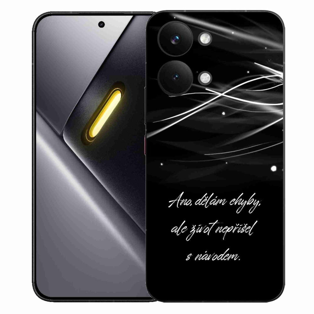 Gélový kryt mmCase na Xiaomi Poco X8 Pro Max - citát čierne pozadie