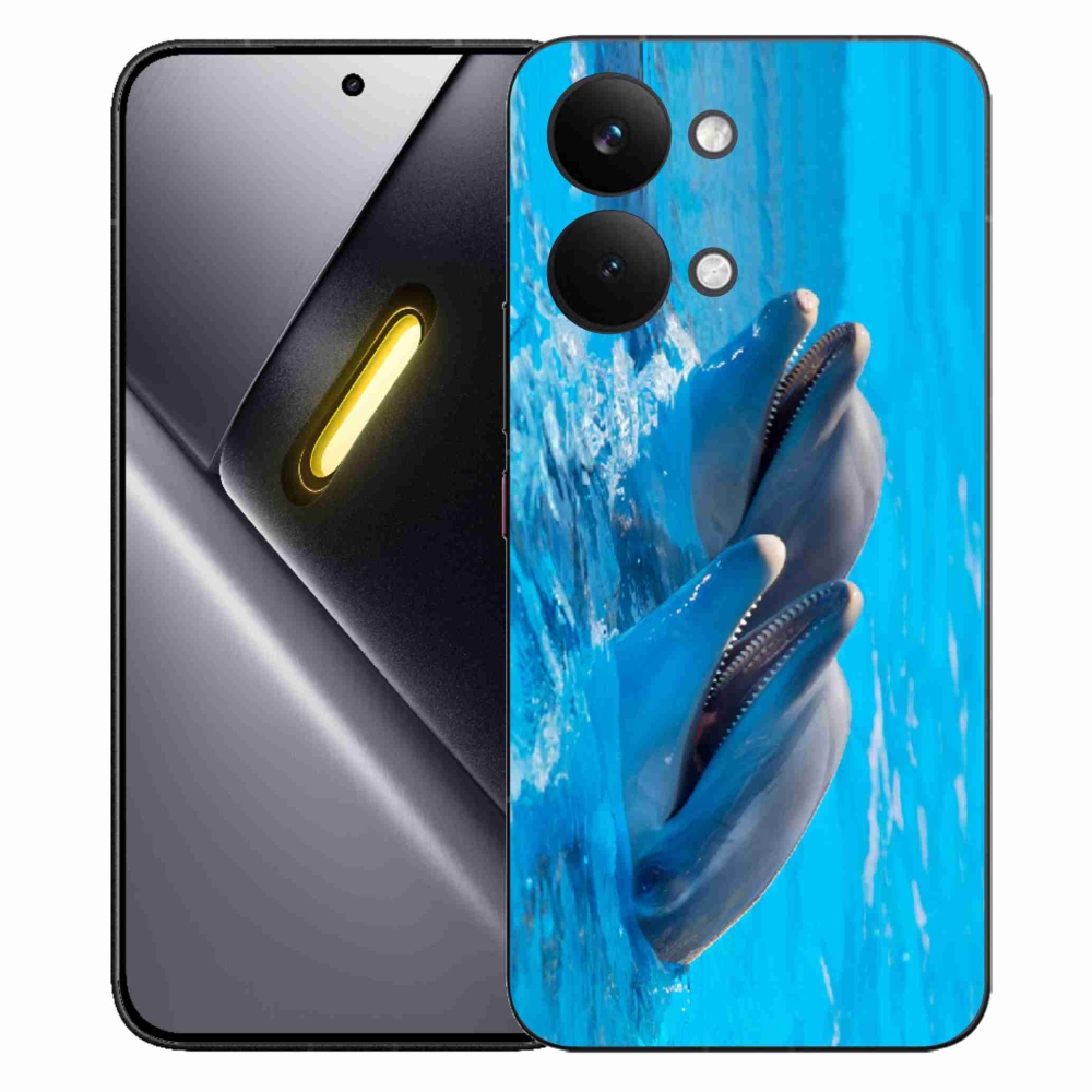 Gélový kryt mmCase na Xiaomi Poco X8 Pro Max - delfíny