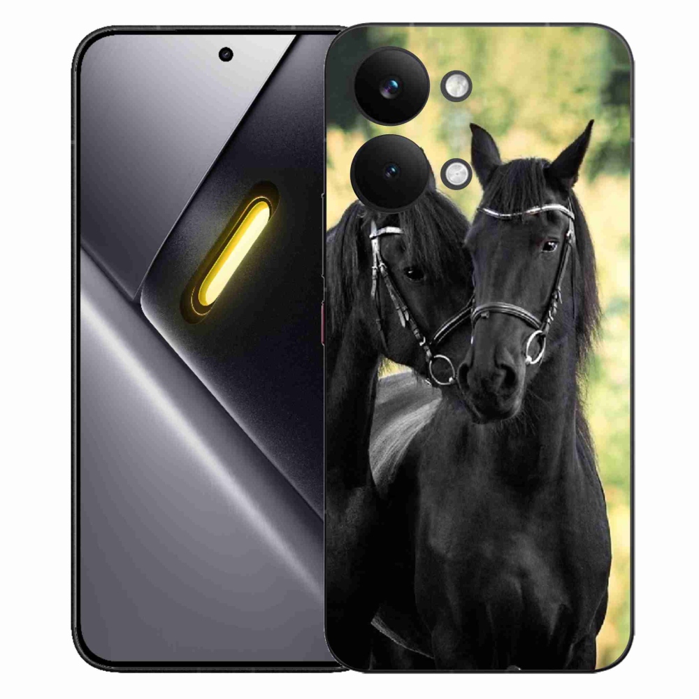 Gélový kryt mmCase na Xiaomi Poco X8 Pro Max - dva čierne kone