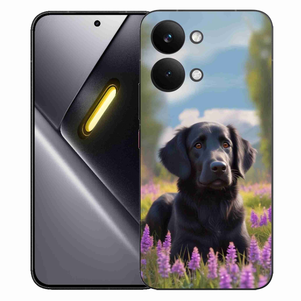 Gélový kryt mmCase na Xiaomi Poco X8 Pro Max - elegantný čierny retriever