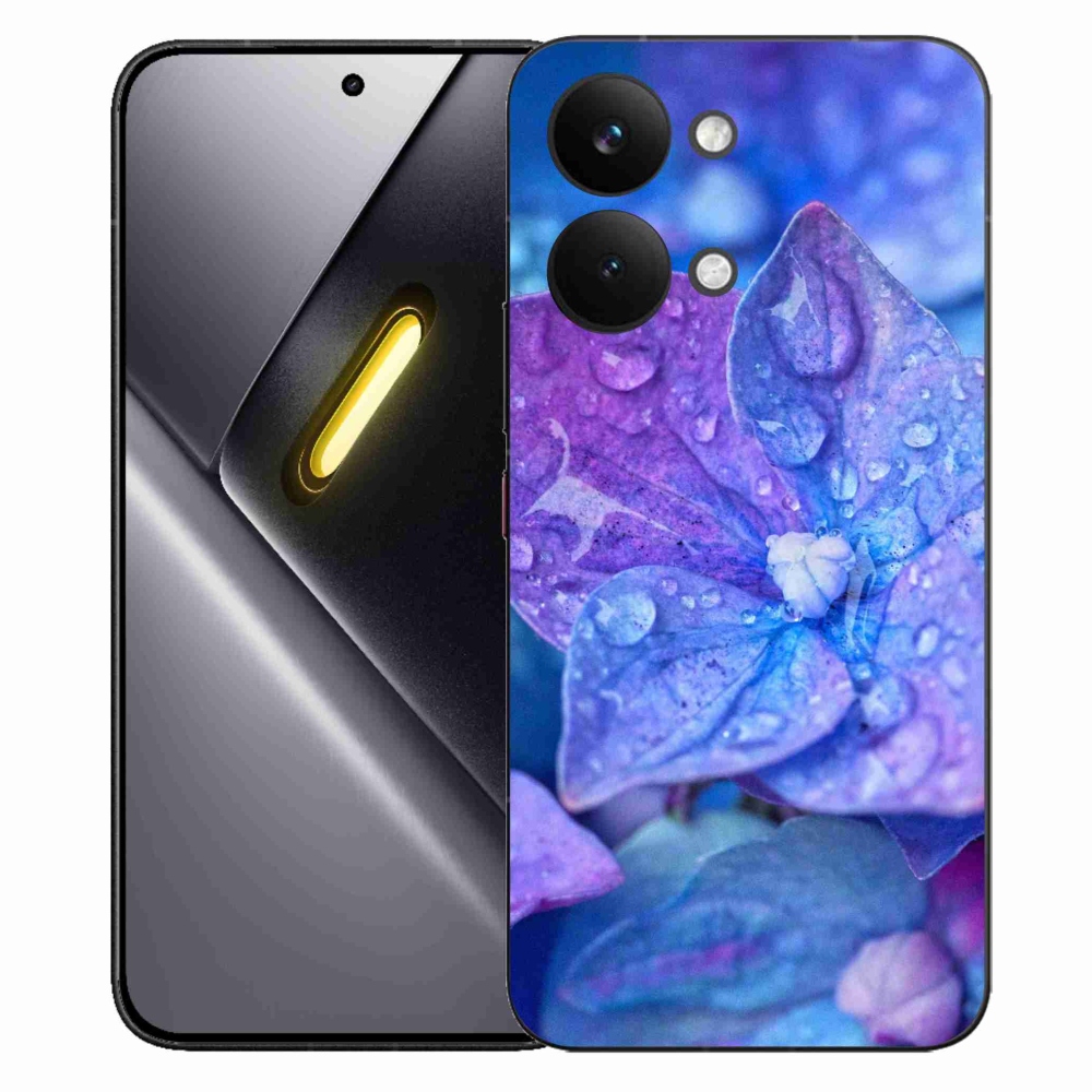 Gélový kryt mmCase na Xiaomi Poco X8 Pro Max - fialový kvet