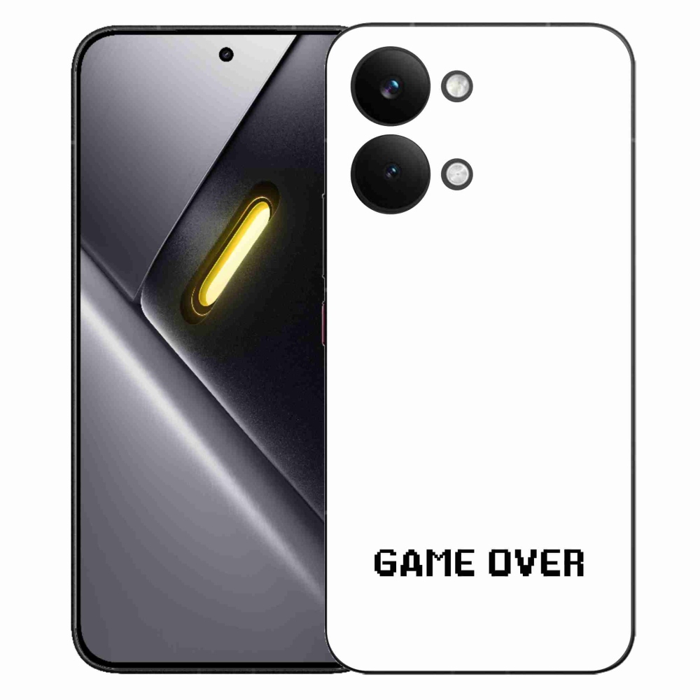 Gélový kryt mmCase na Xiaomi Poco X8 Pro Max - game over biele pozadie
