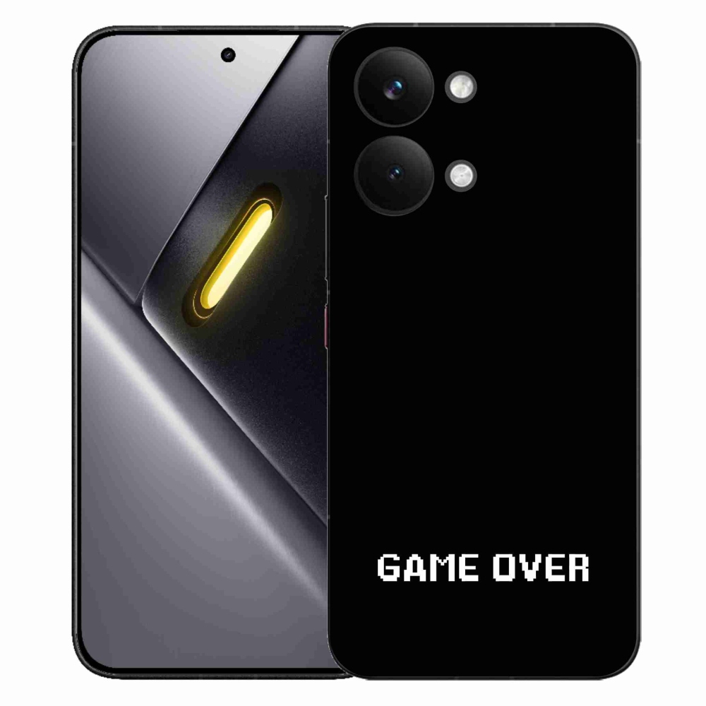 Gélový kryt mmCase na Xiaomi Poco X8 Pro Max - game over čierne pozadie