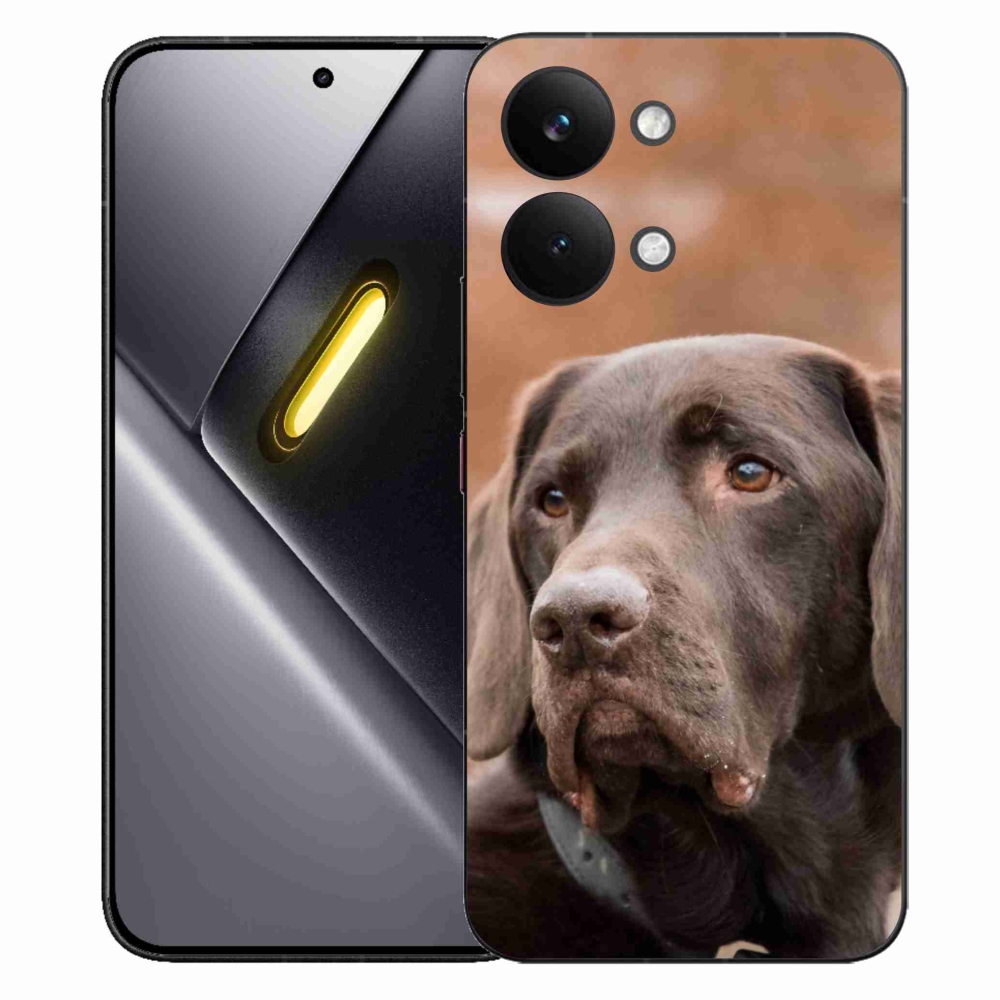 Gélový kryt mmCase na Xiaomi Poco X8 Pro Max - hnedý labrador